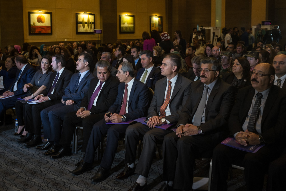 The International Protocol on Sexual Violence in Conflict was launched in Kurdish. April 19, 2016. (Photo: Kurdistan24 / Alexandre Afonso)